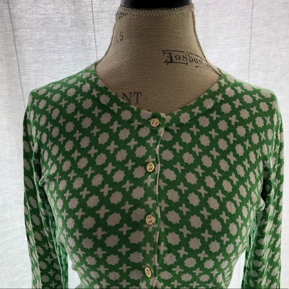 Charter Club Green Cardigan PM - Picture 5 of 10